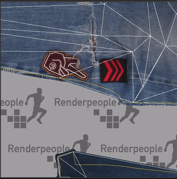 Re-projection result