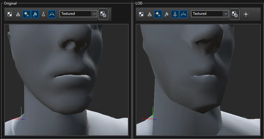 Lips back on LOD 4