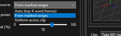 Frame source choices